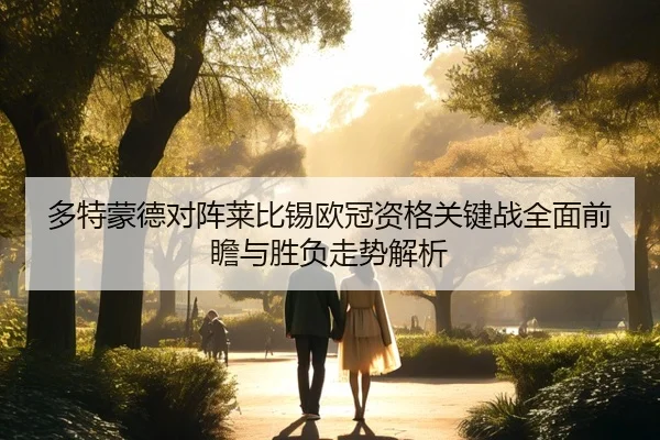 多特蒙德对阵莱比锡欧冠资格关键战全面前瞻与胜负走势解析